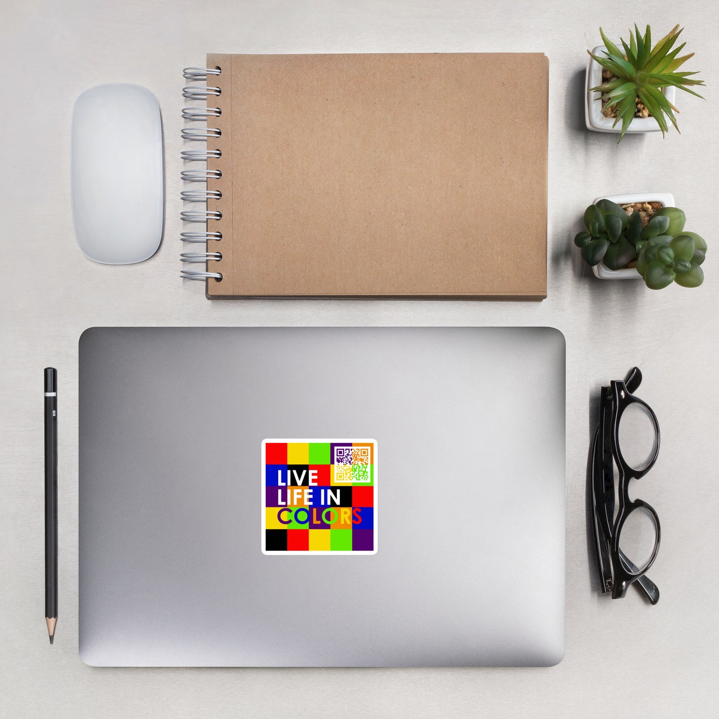 Live Life In Colors - Bubble-free stickers