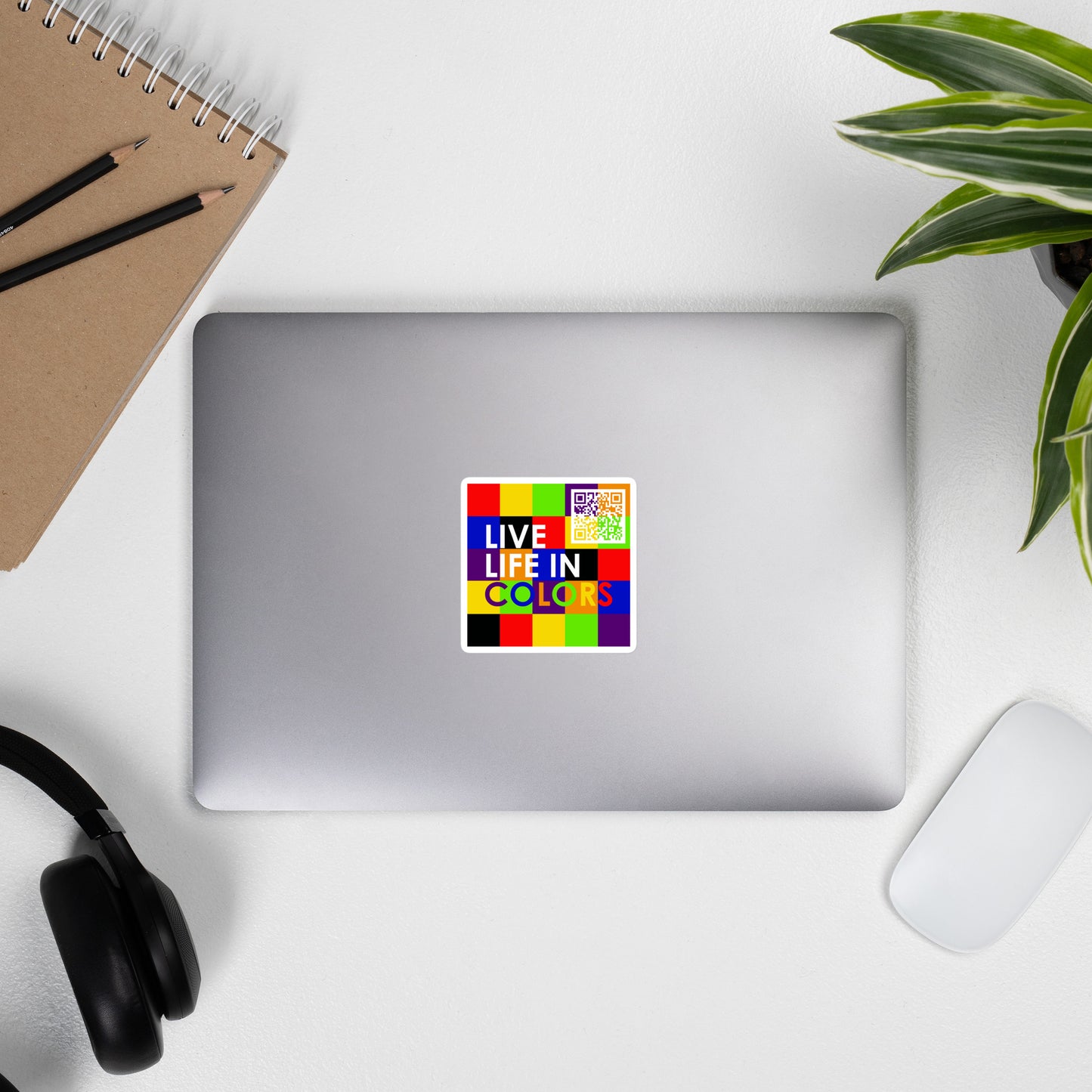 Live Life In Colors - Bubble-free stickers