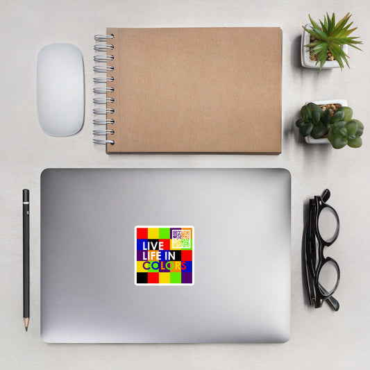 Live Life In Colors - Bubble-free stickers